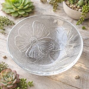 Vintage KIG Hibiscus glass bowls 6